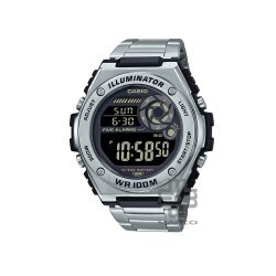 Casio General MWD-100HD-1BV Silver Stainless Steel Band Men Watch