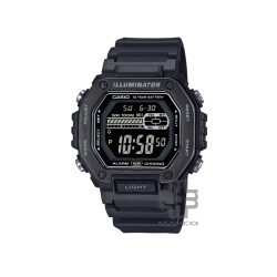 Casio General MWD-110HB-1BV Black Resin Band Men Watch