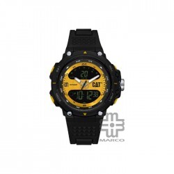 Caterpillar Ana-digit X MX-165-21-731 | Yellow Black | Rubber Strap | Analog Digital | Men Watch