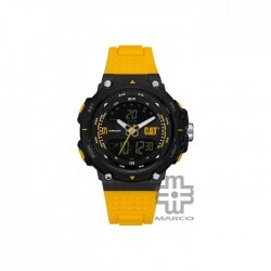 Caterpillar Ana-digit X MX-165-27-137 | Bright Yellow | Rubber Strap | Analog Digital | Men Watch