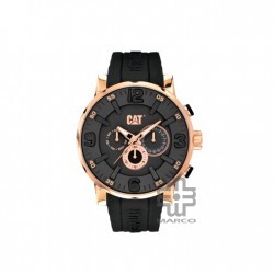 [LAST UNIT] CAT BOLD MULTI 46MM NJ-199-21-139 BLACK SILICON STRAP MEN WATCH