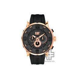 [LAST UNIT] CAT BOLD MULTI 46MM NJ-199-21-139 BLACK SILICON STRAP MEN WATCH