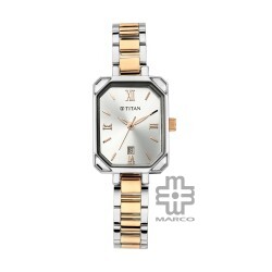 Titan Quartz NR2635KM01 Silver Dial Metal Strap Quartz Women's Watch