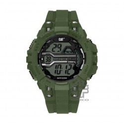 CAT BOLT DIGITAL OA-137-23-343 MILITARY GREEN POLYURETHANE STRAP MEN WATCH