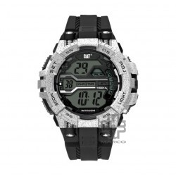 CAT BOLT DIGITAL OA-147-21-141 BLACK POLYURETHANE STRAP MEN WATCH