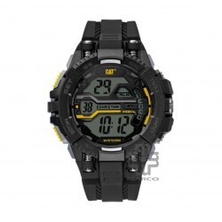 CAT BOLT DIGITAL OA-167-21-147 BLACK POLYURETHANE STRAP MEN WATCH