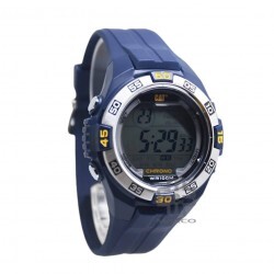 Caterpillar DIGIMAX OC-147-26-247 DIGITAL SILVER DIAL BLUE PU STRAP MEN WATCH