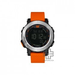 CAT DIGITAL TREAD SERIES OP-167-28-142 | ORANGE SILICONE STRAP | MEN WATCH