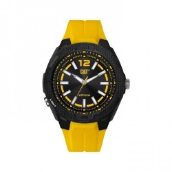 Caterpillar Phoenix P9-160-27-127 Black Yellow Dial Yellow Rubber Strap Analog Men Watch