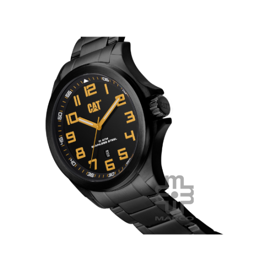 Caterpillar Operator PU-261-12-117 | All Black Stainless Steel | Analog Watch | 10 ATM | 45MM | 2Y Warranty