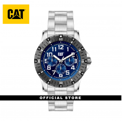 CAT PV1 MULTI PV-149-11-616 SILVER STAINLESS STEEL STRAP MEN WATCH