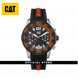 CAT DRIVE CHRONO PW-143-21-128 BLACK SILICON STRAP MEN WATCH