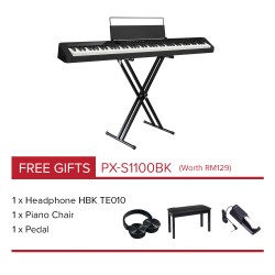 CASIO Privia Digital Piano PX-S1100BK Black (ProPortable Package)