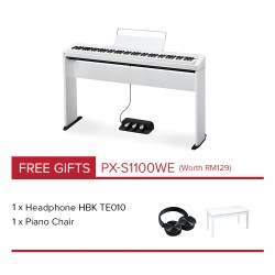 CASIO Privia Digital Piano PX-S1100WE White (Full Package)