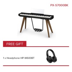 CASIO Privia Upper Grade Digital Piano PX-S7000BK Black (Piano Set)