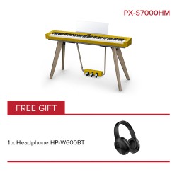 CASIO Privia Upper Grade Digital Piano PX-S7000HM Harmonious Mustard (Piano Set)