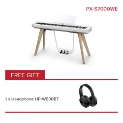 CASIO Privia Upper Grade Digital Piano PX-S7000WE White (Piano Set)