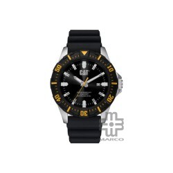 Caterpillar Moto PZ-141-21-121  | Black Silicone Strap| Analogue Watch | 100M | 44.5MM | 2Y Warranty