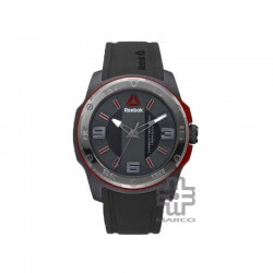 REEBOK BARBELL RD-BAR-G2-CBIB-BR BLACK SILICON STRAP MEN WATCH