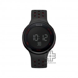 REEBOK ELEMENTS RD-ELE-G9-PBIB-BR BLACK SILICONE DIGITAL MEN WATCH