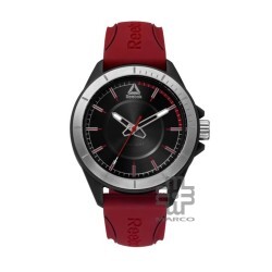 REEBOK RD-MAK-G2-PBIR-B1 RED RUBBER STRAP MEN WATCH