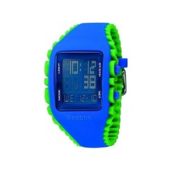 REEBOK FITNESS RF-WZ1-G9-PLIG-LW BLUE GREEN SILICON STRAP MEN WATCH