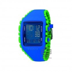 REEBOK FITNESS RF-WZ1-G9-PLIG-LW BLUE GREEN SILICON STRAP MEN WATCH