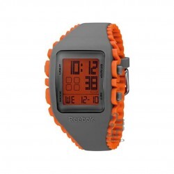 REEBOK FITNESS RF-WZ1-G9-PSIO-OB GREY ORANGE SILICON STRAP MEN WATCH