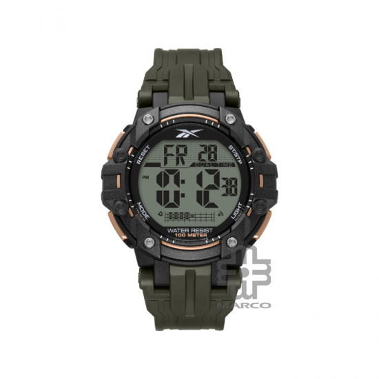 Reebok CROSS RV-CRO-G9-PBPG-WE | Military Green | Men Digital Watch | 48MM | 5ATM | 2Y Warranty