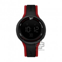 REEBOK ELEMENTS GT RV-ELG-G9-PBIR-BB BLACK LEGACY RED SILICON STRAP MEN WATCH