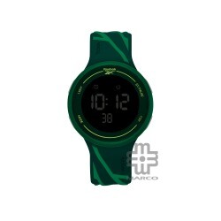 REEBOK Elements Ignite RV-ELI-G9-PGIG-BB Black Grey Dial Green Silicone Watch Strap Digital Men Watch