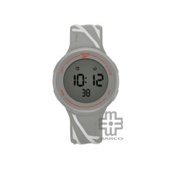 REEBOK Elements Ignite RV-ELI-U9-PSIS-WS Black Grey Dial Shark and White Silicone Watch Strap Digital Unisex Watch