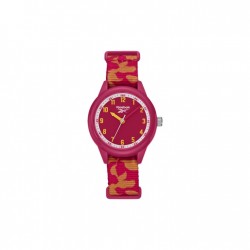 Reebok Little League RV-LIL-K3-PRNR-RY Pink and Orange Kid Watch | Analog Dial | 32MM | 3 ATM | Nylon Strap