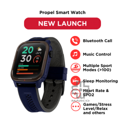 Reebok Propel RV-PPL-U0-PNIA-BB Navy Blue Function and Fitness Trackers | Multiple Sports Modes | Unisex Smart Watch