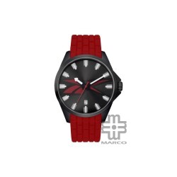 Reebok Primary RV-PRM-G3-SBIR-BR Warrior Black Case and Red Men Watch| Analog Dial | Silicone Strap | 2Y Warranty