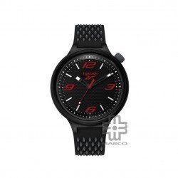 Reebok Renegrade RV-REN-G2-PBIA-BR Black Case Black Grey Silicone Strap Men Watch