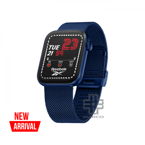 Reebok RELAY 3.0 with FREE Silicone Strap Strap, 1.78' AMOLED Display & Bluetooth Calling (40MM) | Navy Blue 