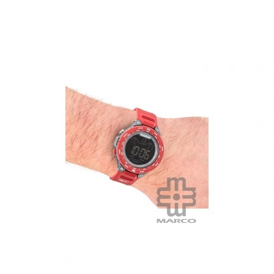 Reebok Slam RV-SLM-G9-PAPR-BR Excellent Red | Digital Men Watch | PU with SS Buckle | 2 Years Warranty