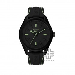 Reebok Spindrop Evolution RV-SPE-G2-PBIB-BZ Black Case Black Green Silicone Strap Men Watch