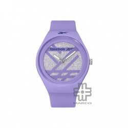 REEBOK SPARKLE RUN 2.0 GLITTER RV-SR2-L1-PVPV-11 Silver Dial Purple Rubber Strap Analog Women Watch