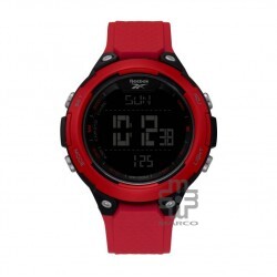 REEBOK THRUSTER  RV-THR-G9-PBPR-BR RED BLACK RED CASE RED PU STRAP MEN DIGITAL WATCH