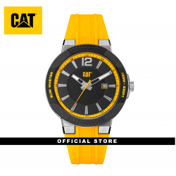 CAT SHOCK SLIM SH-141-27-131 YELLOW SILICON STRAP MEN WATCH