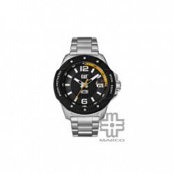 Caterpillar Shockmaster SJ-141-11-131 Black Stainless Steel Analog Watch | 20 ATM | 3HD Movement | Shock Resistant 