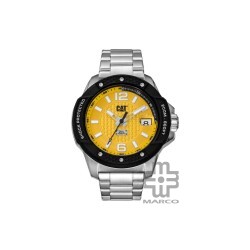 Caterpillar Shockmaster SJ-141-11-731 Yellow Stainless Steel Analog Watch | 20 ATM | 3HD Movement | Shock Resistant