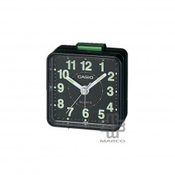 Casio TQ-140-1 Black Traveller's Alarm Analog Clock