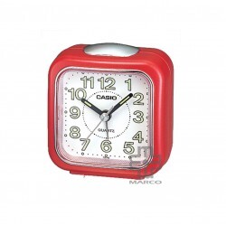 Casio TQ-142-4 Red Traveller's Alarm Analog Clock