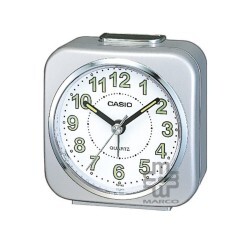 Casio TQ-143S-8 Silver Traveller's Alarm Analog Clock