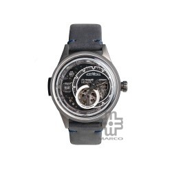 [Pre-Order] The Electricianz AUTOMATIC E-Gun 43mm ZZ-B1C/07-CLB Dark Grey Leather Band Men Watch