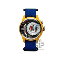 [Pre-Order] The Electricianz CABLE Z 42mm ZZ-A1A/04-NFB Blue Nato Band Men Watch