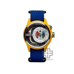 [Pre-Order] The Electricianz CABLE Z 42mm ZZ-A1A/04-NFB Blue Nato Band Men Watch